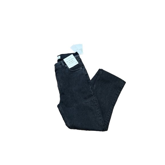 Abercrombie & Fitch Women's The 90's Slim Straight Ultra High-Rise Black Size 24 - Picture 9 of 10